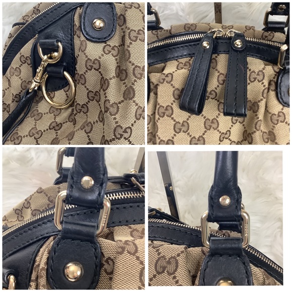 🤎GUCCI Brown Monogram Sukey tote bag 2 way bag - Picture 6 of 10